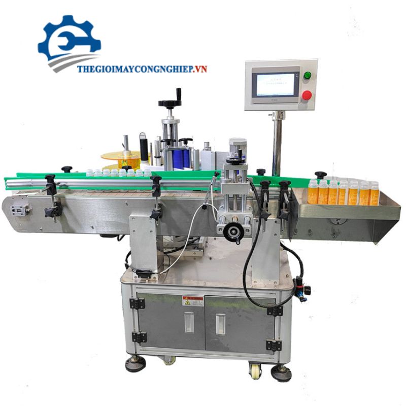 Máy dán tem nhãn chai tròn tự động