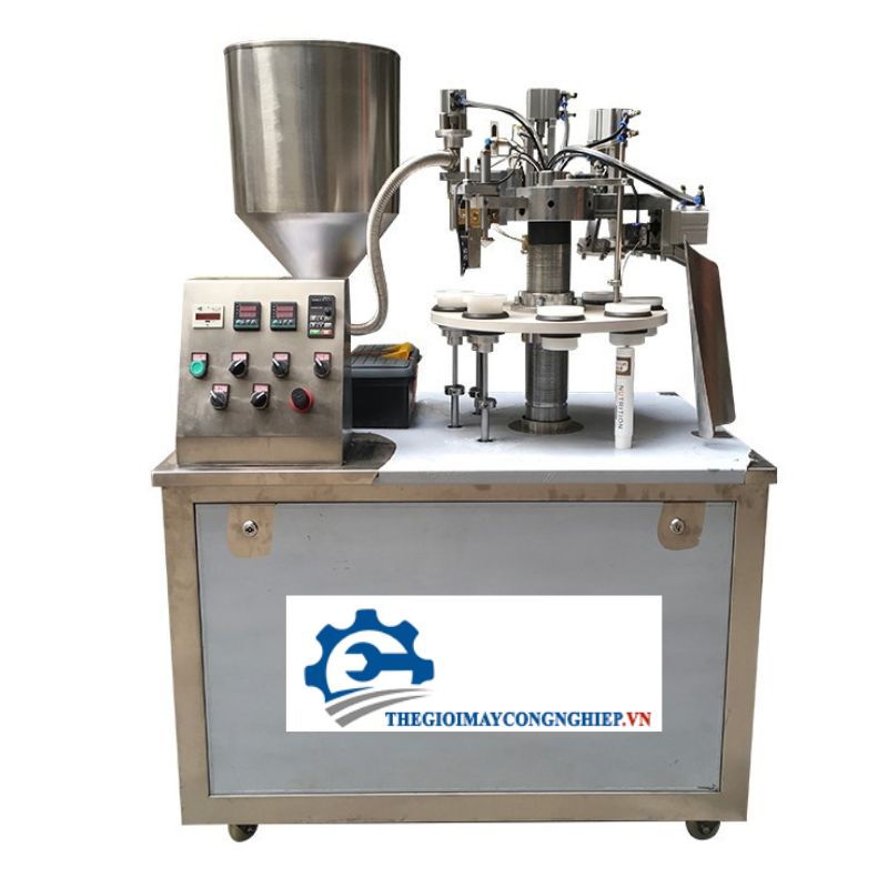 Máy chiết tuýp dập đáy tuýp