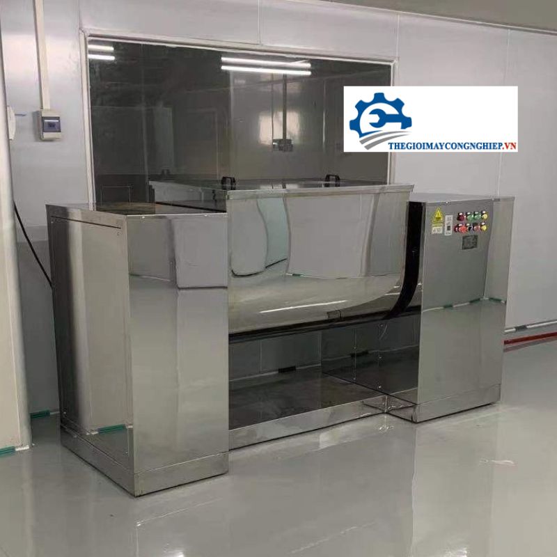 Máy trộn bột hình máng nằm ngang