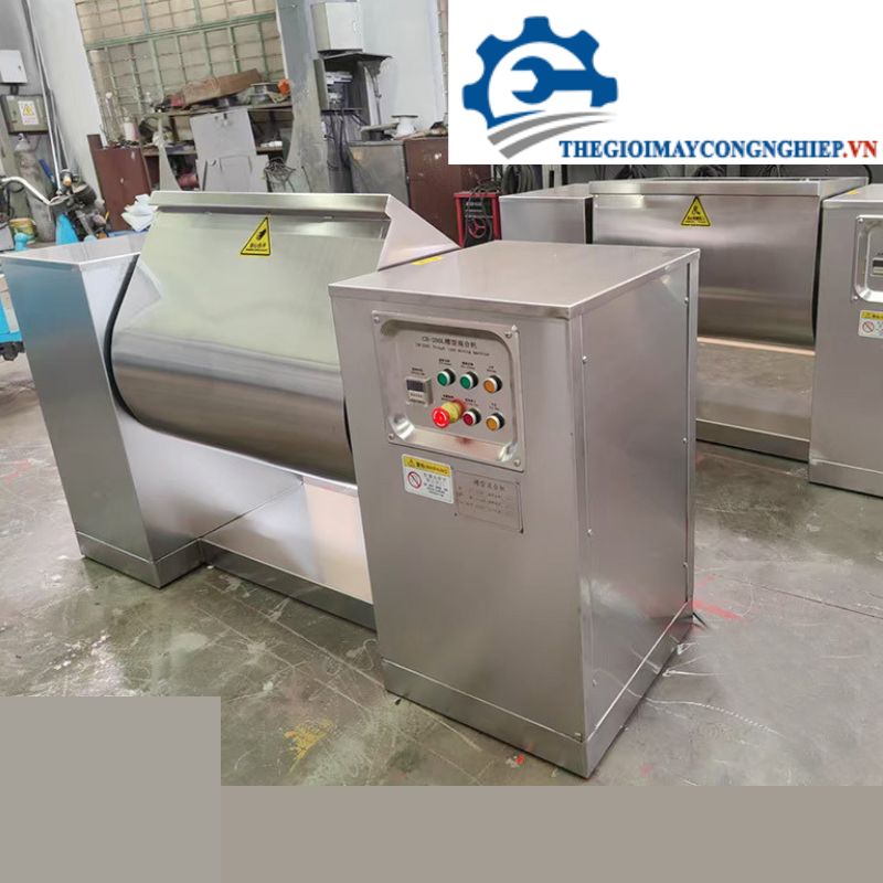 Máy trộn bột hình máng nằm ngang