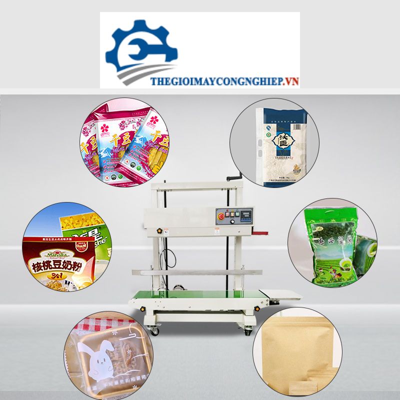 Máy hàn mép bao bì liên tục dạng đứng