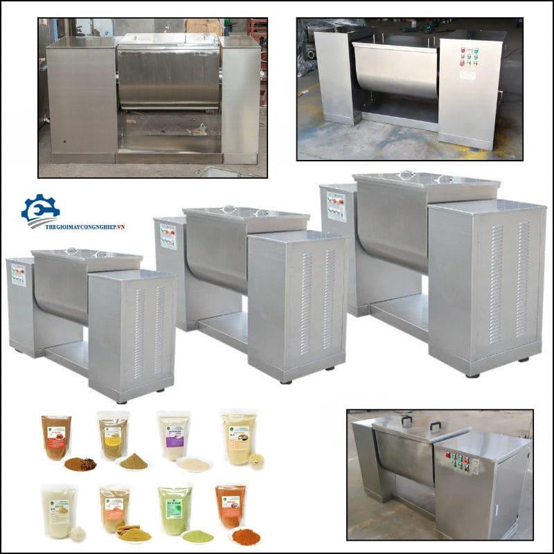 Máy trộn tương ớt, bột mì, thịt – Máy trộn dược phẩm, thực phẩm và hóa mĩ phẩm trục ngang