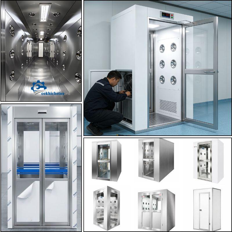 Air shower 3,4 người – Cung cấp buồng thổi khí, buồng tắm khí