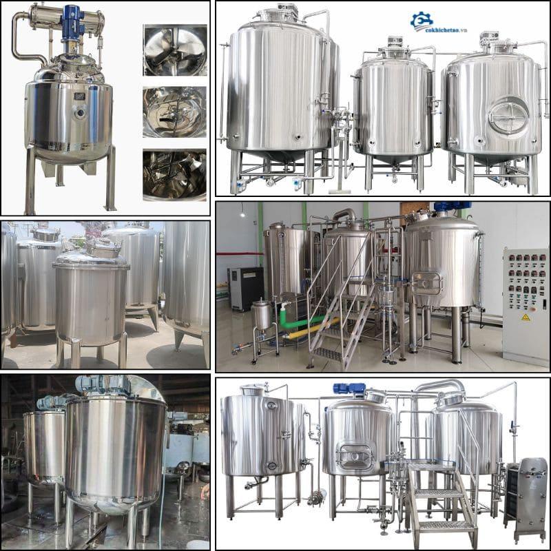[CHẾ TẠO] Bồn khuấy inox gia nhiệt- Bồn trộn mỹ phẩm, đồ uống