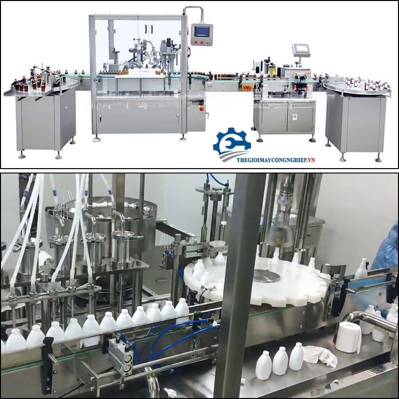 Máy chiết rót mỹ phẩm tự động, dây chuyền chiết rót serum, kem dưỡng