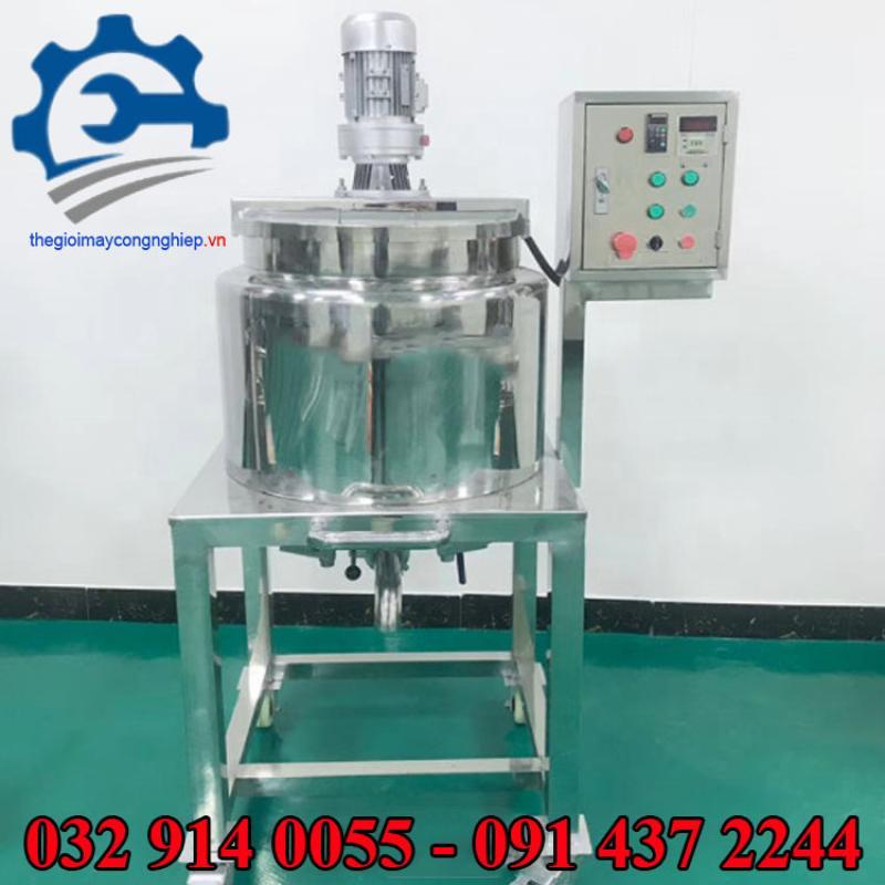Máy trộn mỹ phẩm giá rẻ - Bồn khuấy trộn hóa chất có gia nhiệt