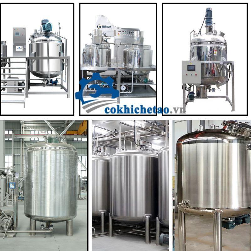 Bồn khuấy inox – Bồn khuấy gia nhiệt hóa chất 50L, 200L, 500L