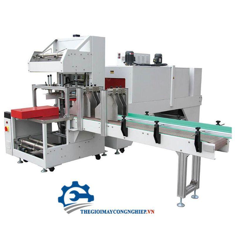 Máy co màng, máy cắt màng – Máy đóng lốc cho thực phẩm, mỹ phẩm, dược phẩm, co lốc chai