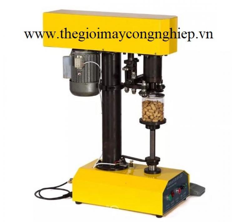 Máy viền mí lon bán tự động, máy viền nắp lon– Máy ghép mí lon nhôm, hộp thiếc, lon nhựa
