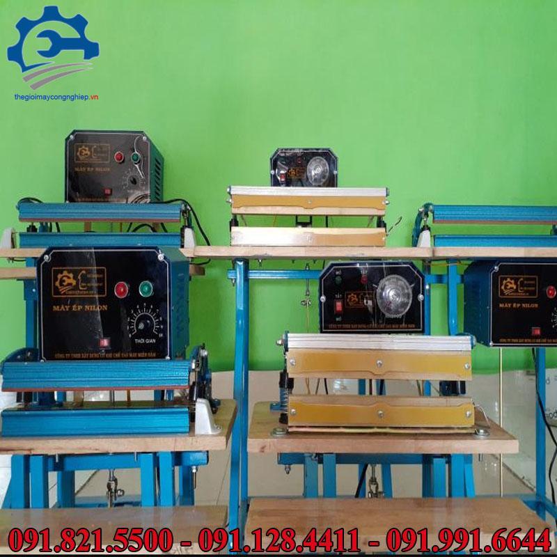 Máy ép mí bao bì, máy hàn miệng túi dập chân - Máy ép mí đạp chân, máy ép mí thủ công