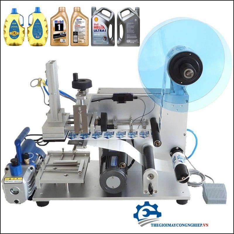 Máy dán nhãn chai hai mặt|Máy dán nhãn chai vuông giá cực rẻ