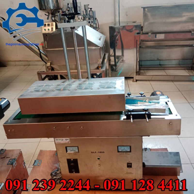 Máy dán màng nhôm giá rẻ| Máy siêu màng nhôm miệng lọ thuốc