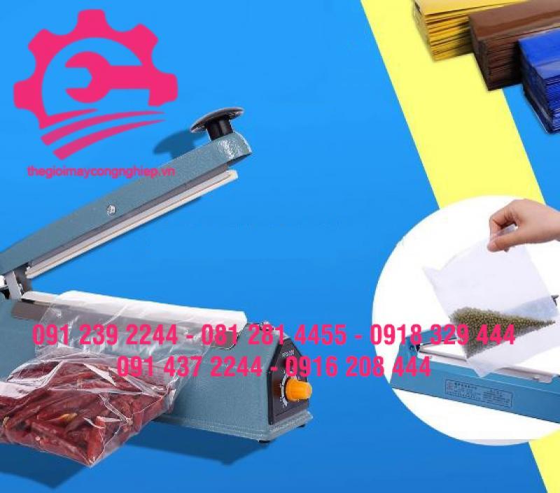 Máy hàn miệng túi dập tay – Máy ép miệng túi đa năng nhiều kích cỡ
