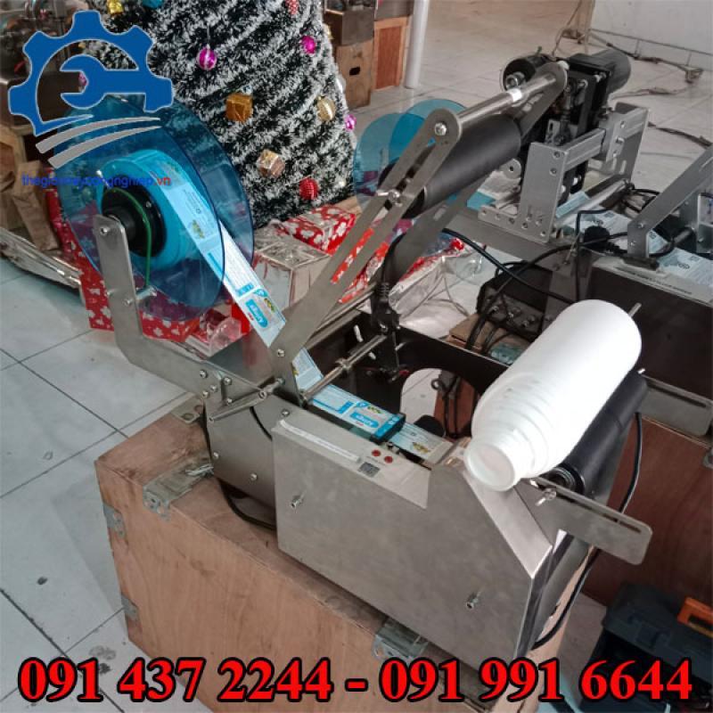 Máy dán nhãn chai tròn| Bán máy dán nhãn sản phẩm rẻ, tốt