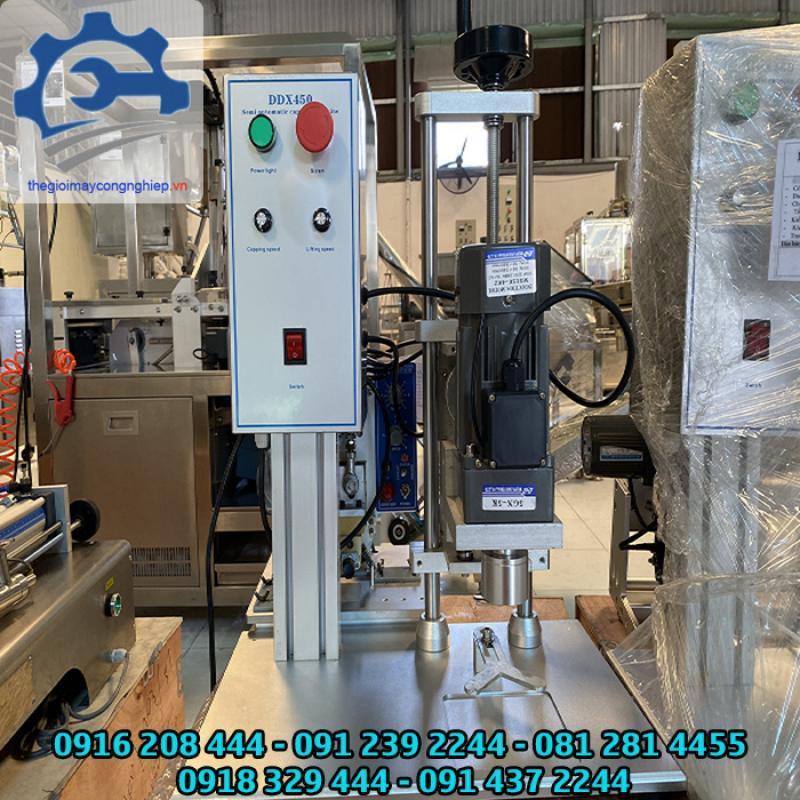 Máy đóng nắp công nghiệp - máy vặn nắp, máy đóng nắp chai 1 motor