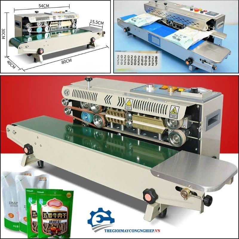 Máy hàn miệng túi dạng nằm – Máy hàn miệng túi liên tục nằm ngang, máy hàn mép bao bì